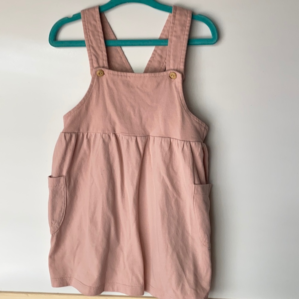 2T Peach Overall Dress
